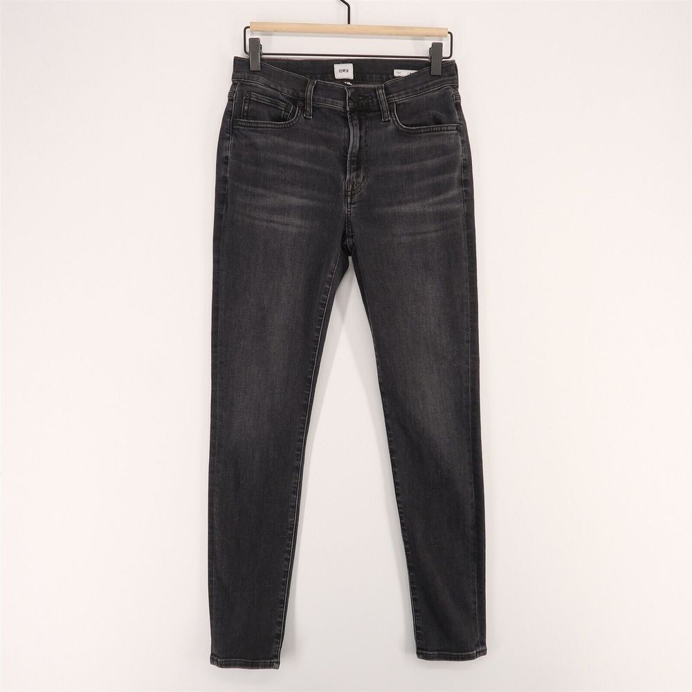 Edwin Pixie Skinny Jeans Womens 26 Washed‎ Black Stretch Mid Rise
